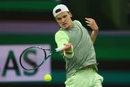 Jakub Mensik at the 2024 BNP Paribas Open.
